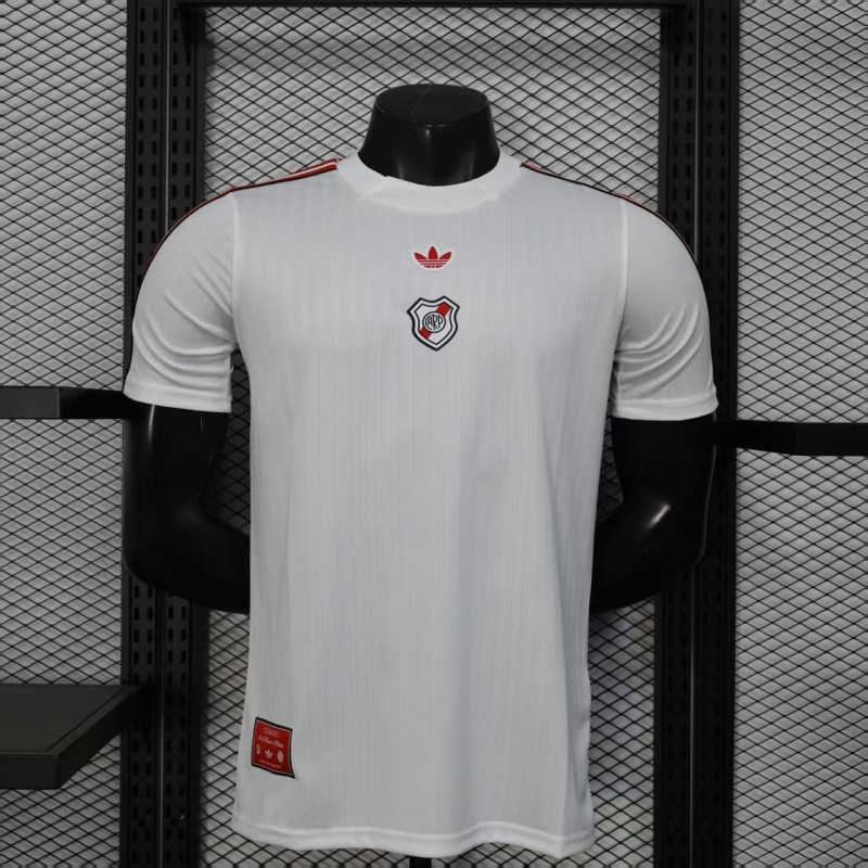 25-26 River White Casual Edition Player Version Training shirts