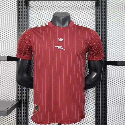 25-26 ARS Brown Red Casual Edition Player Version Training shirts