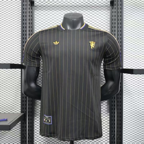 25-26 Man Utd Black Casual Edition Player Version Training shirts