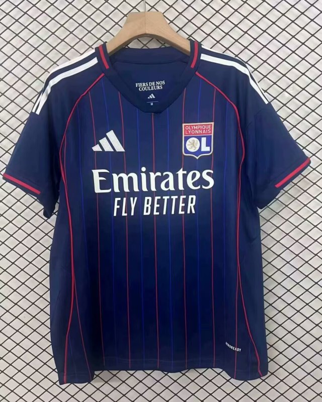 25-26 Lyon Away Fans Soccer Jersey