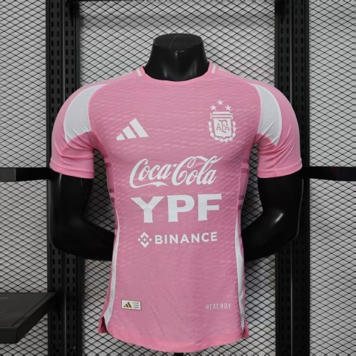 25-26 Argentina Pink Special Edition Player Version Soccer Jersey
