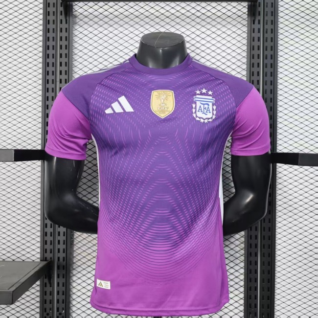 25-26 Argentina Purple Special Edition Player Version Soccer Jersey（带胸前盾）