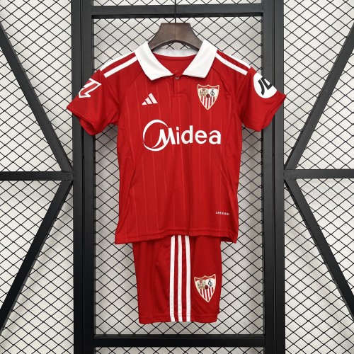 25-26 Sevilla Away Kids Soccer Jersey
