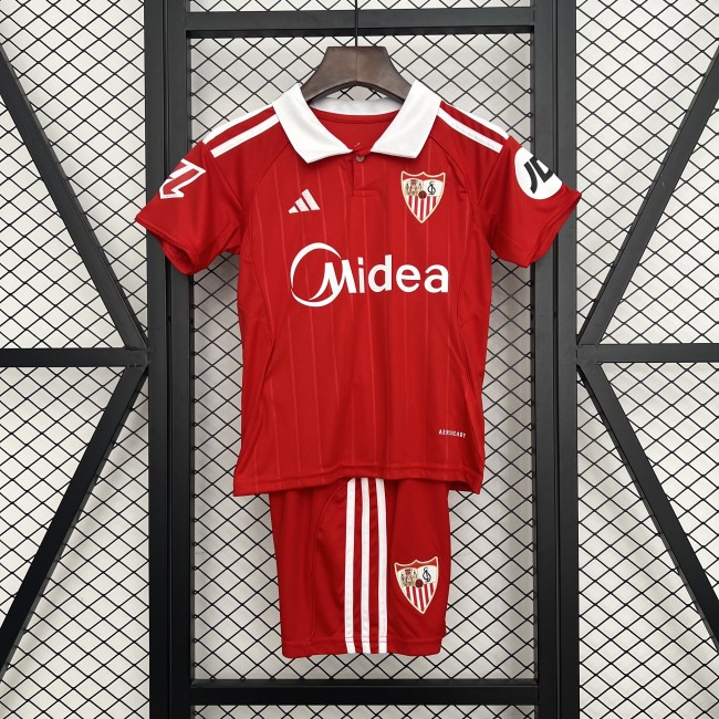 25-26 Sevilla Away Kids Soccer Jersey