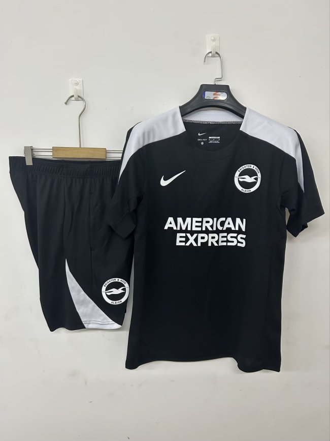 25-26 Brighton Black Training Short Suit