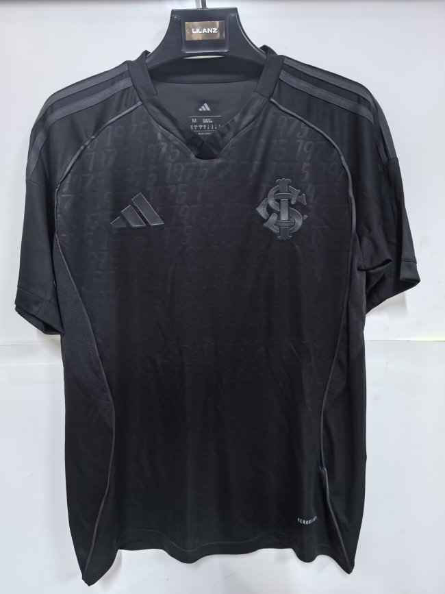 25-26 Internacional Black Fans Soccer Jersey