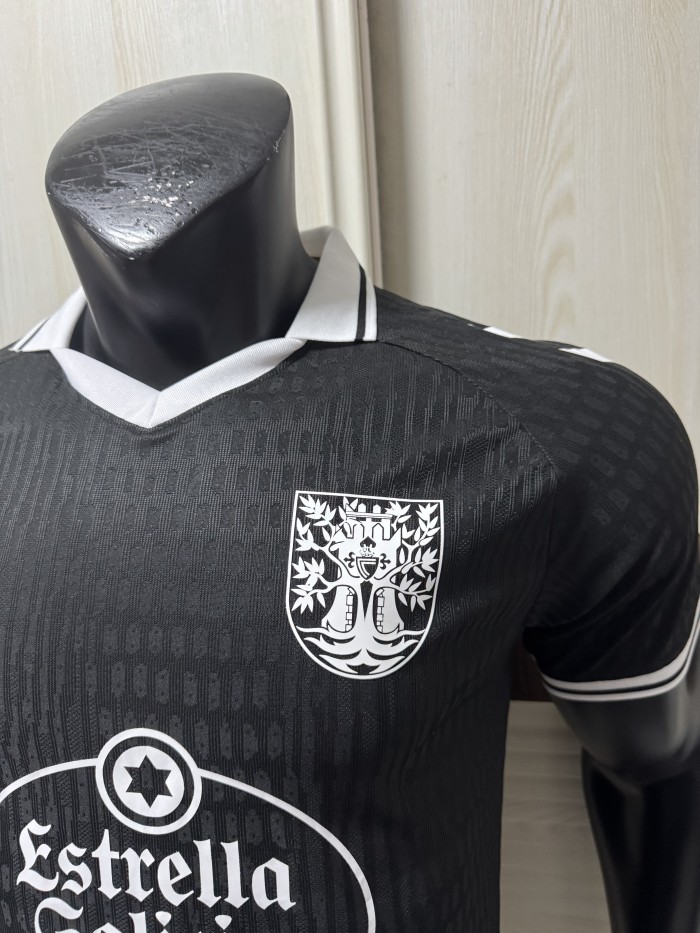 25-26 Celta 100th Anniversary Black Player Version Soccer Jersey