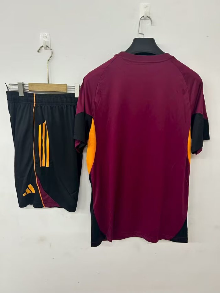 25-26 Roma Burgundy Training Short Suit