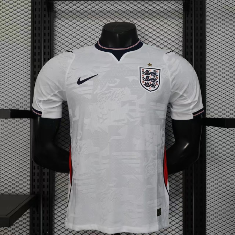 26-27 England Home Player Version Soccer Jersey