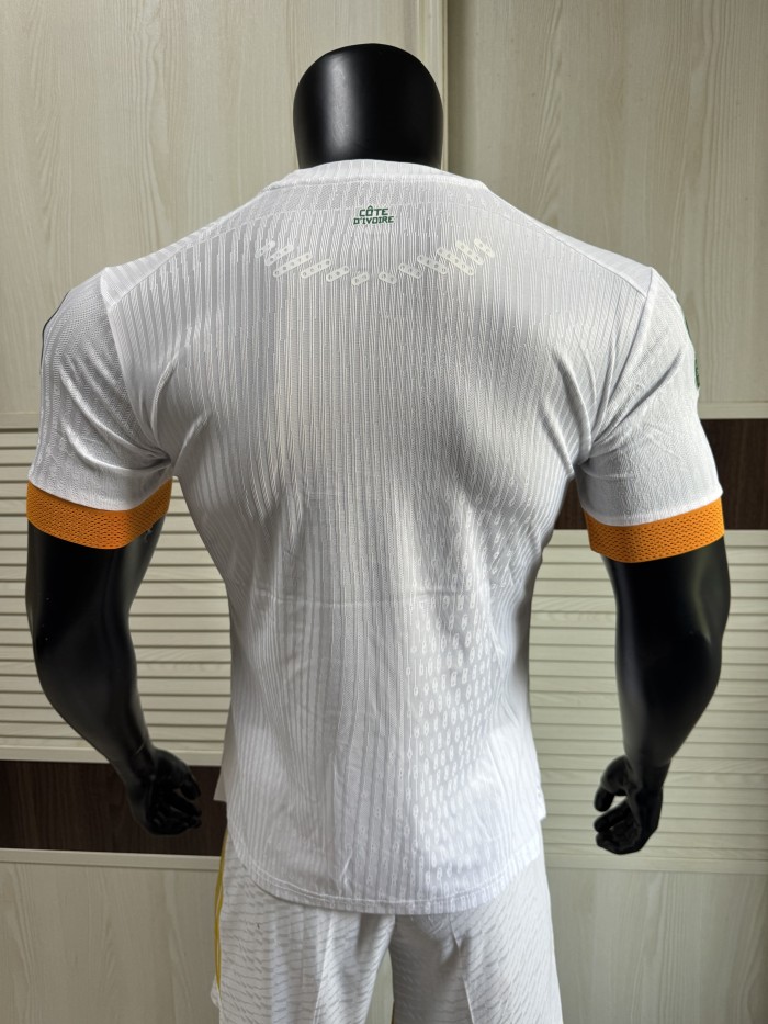 25-26 Ivory Coast White Player Version Soccer Jersey