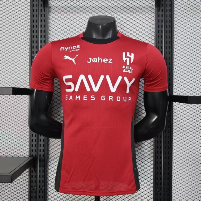 25-26 Al-Hilal Red Player Version Soccer Jersey