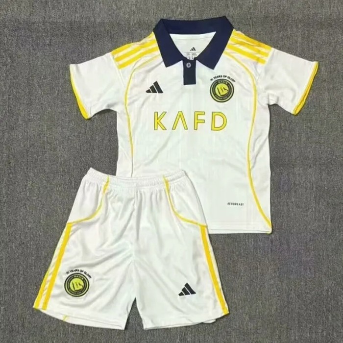 25-26 AL-Nassr Second Away Kids Soccer Jersey