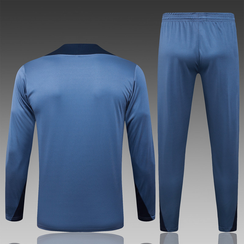 25-26 PSG Grey Half Pull Tracksuit (半拉链)