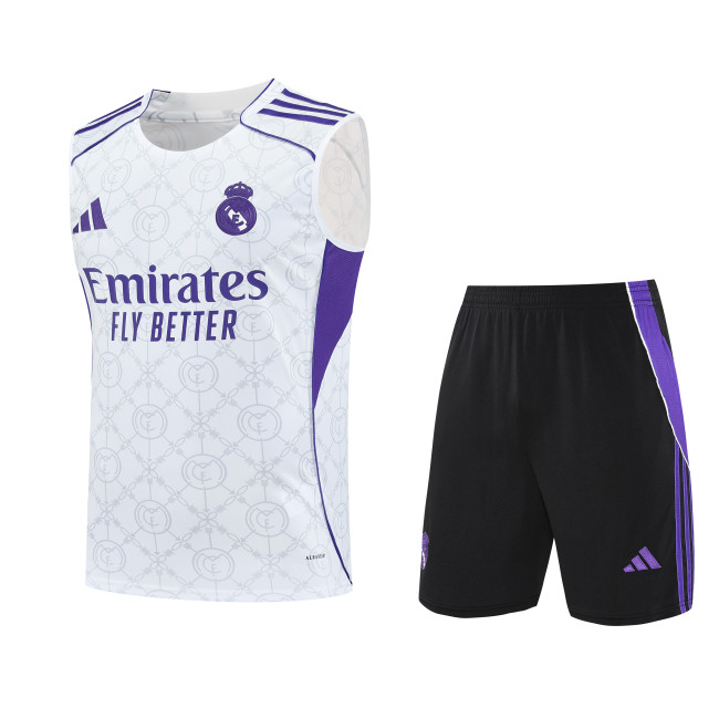 25-26 RMA White Purple Tank top and shorts suit
