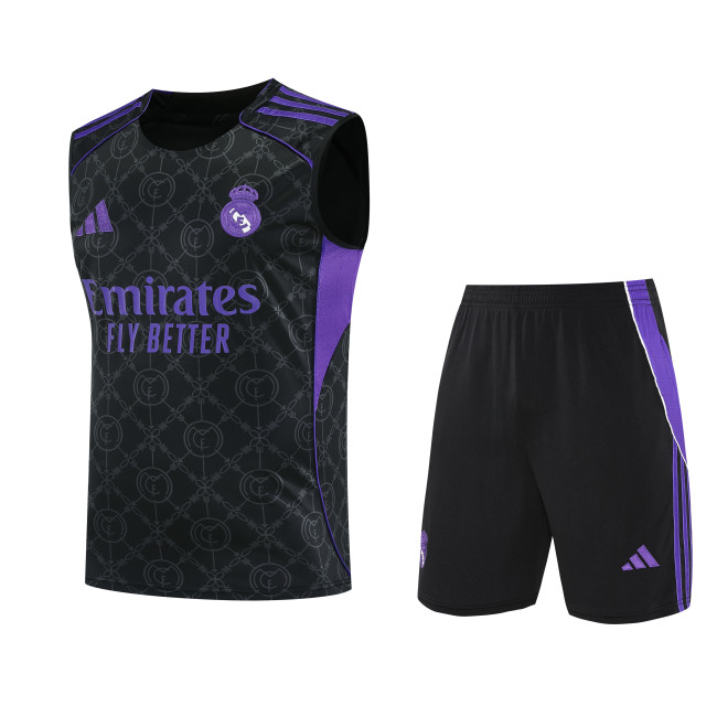 25-26 RMA Black Tank top and shorts suit
