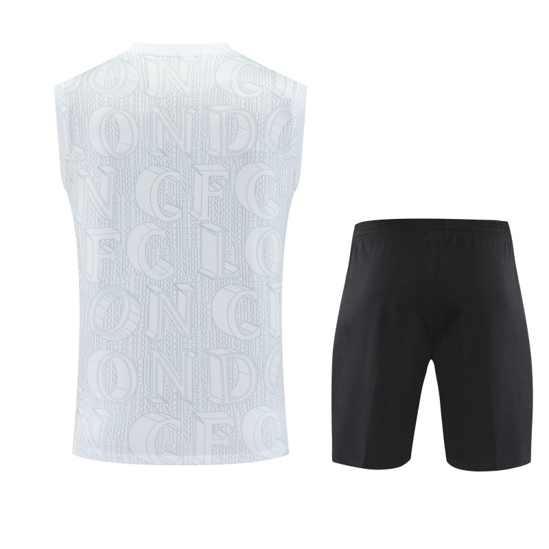 25-26 CHE White Tank top and shorts suit