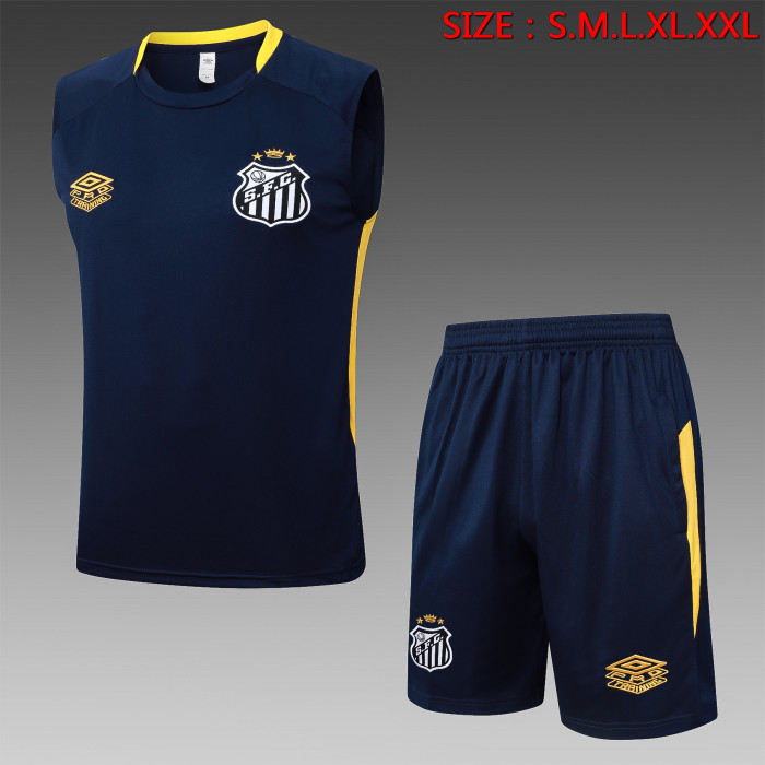 25-26 Santos Dark BlueTank top and shorts suit