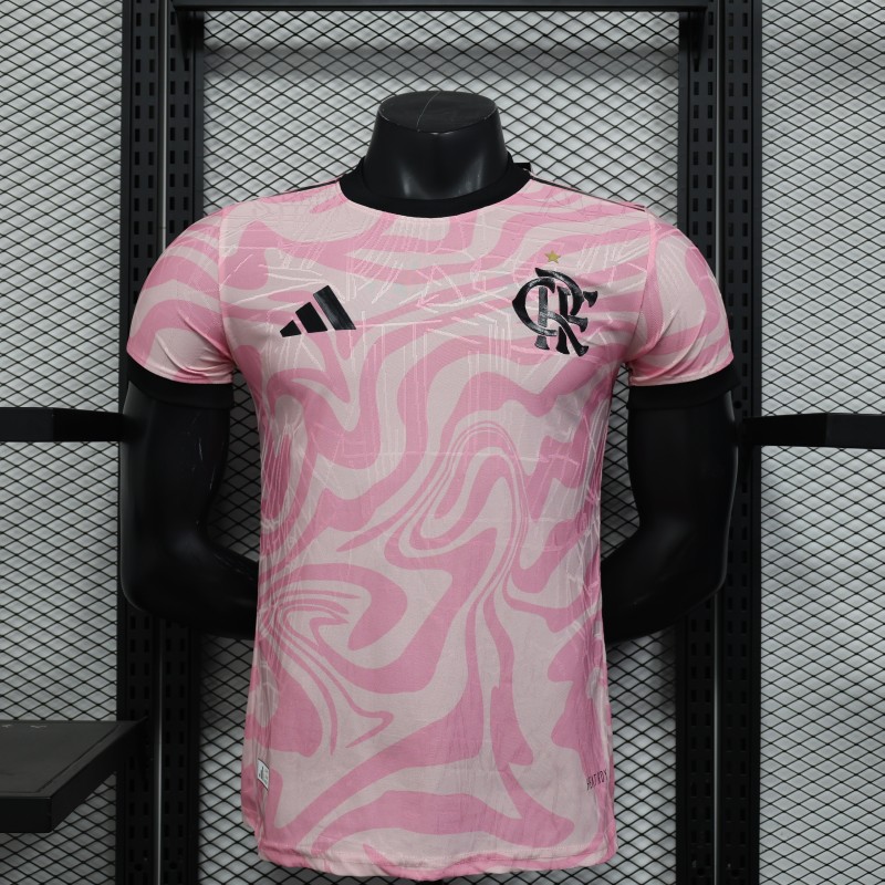 25-26 Flamengo Pink Player Version Soccer Jersey