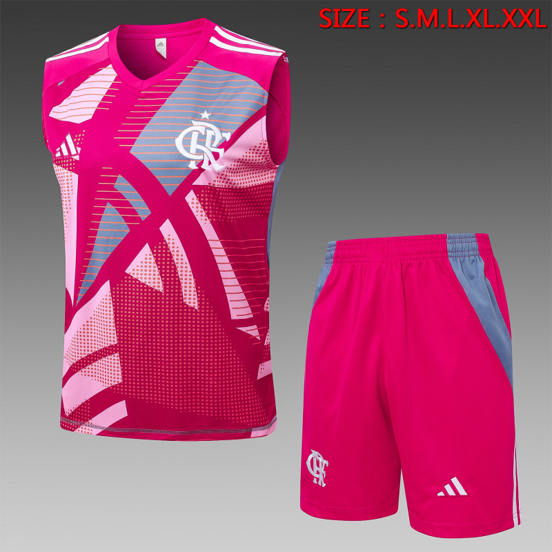 25-26 Flamengo Rose Pink Tank top and shorts suit