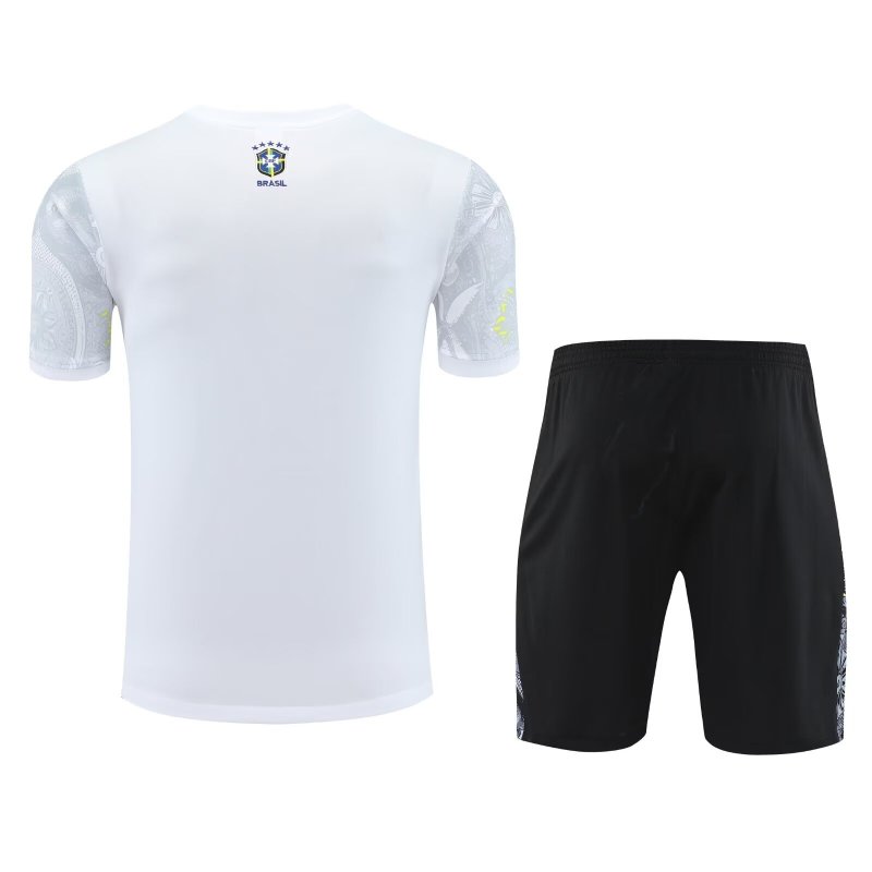 25-26 Brazil White Special Edition Kids Soccer Jersey *耶稣白色