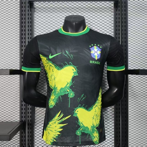 25-26 Brazil Black Special Edition Player Version Soccer Jersey