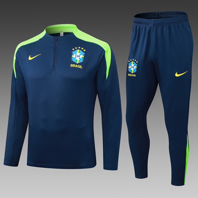 25-26 Brazil Royal Blue Jacket Tracksuit