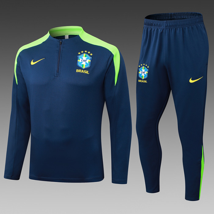 25-26 Brazil Royal Blue Jacket Tracksuit