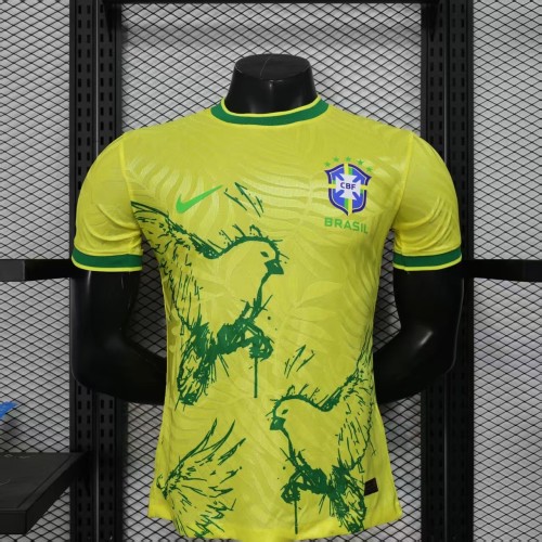 25-26 Brazil Yellow Special Edition Player Version Soccer Jersey
