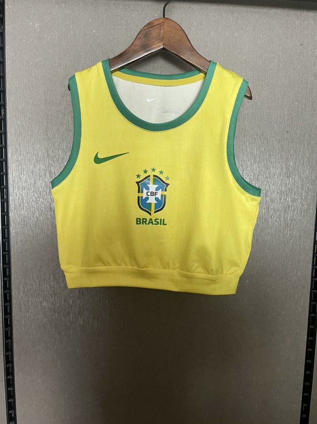 25-26 Brazil Home Women Yoga Vest