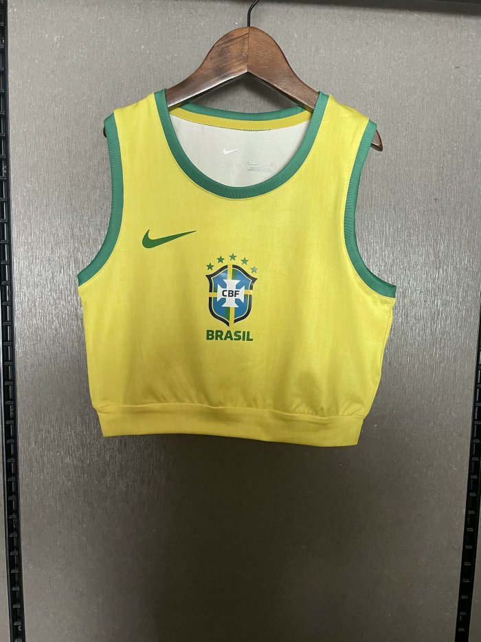 25-26 Brazil Home Women Yoga Vest