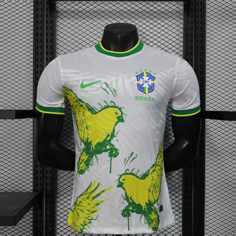 25-26 Brazil White Special Edition Player Version Soccer Jersey