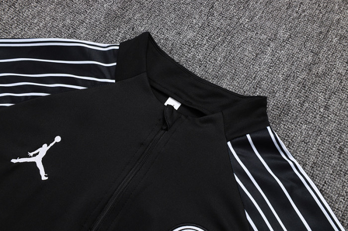 25-26 PSG Black Half Pull Tracksuit (半拉链)