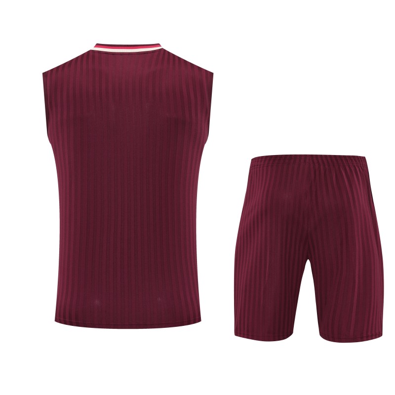 25-26 Bayern Burgundy Tank top and shorts suit