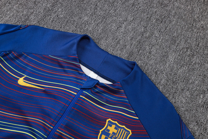 25-26 BAR blue Half Pull Tracksuit (半拉链)