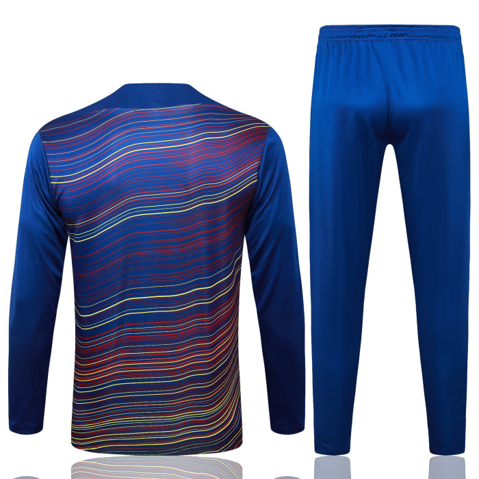 25-26 BAR blue Half Pull Tracksuit (半拉链)