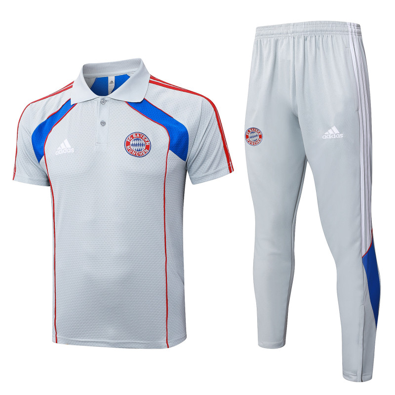 25-26 Bayern Grey Polo Tracksuit