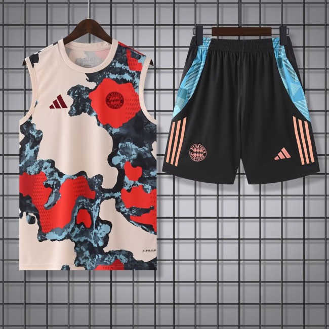 25-26 Bayern Khaki Kids Tank top and shorts suit