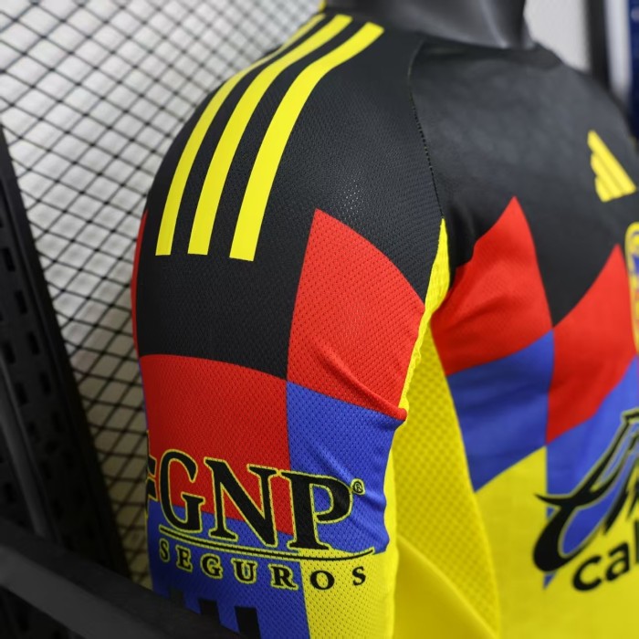 25-26 Club America Home Long Sleeve Player Version Soccer Jersey