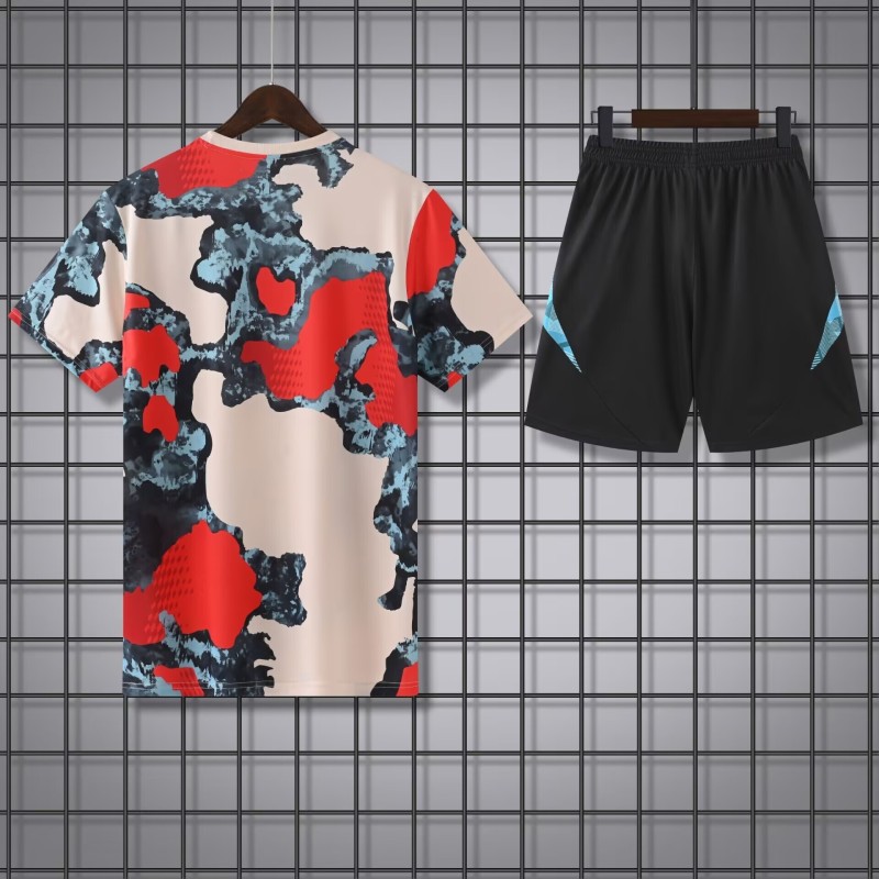 25-26 Bayern Khaki Kids Training Short Suit