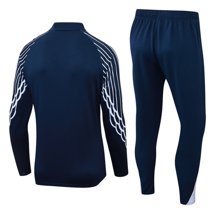 25-26 PSG Royal Blue Half Pull Tracksuit (半拉链)