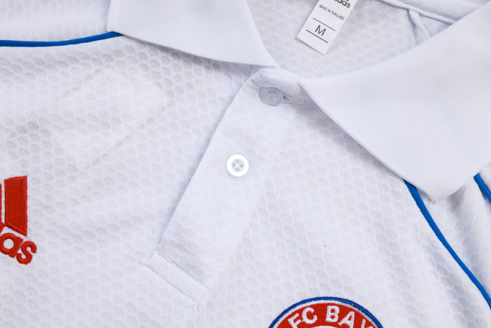 25-26 Bayern White Polo Tracksuit