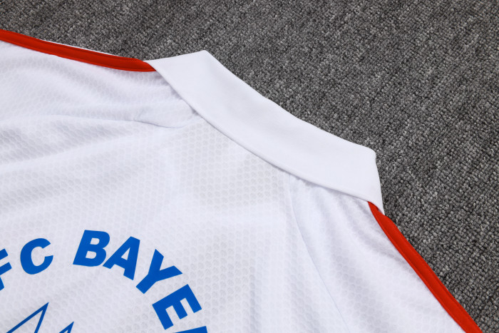 25-26 Bayern White Polo Tracksuit