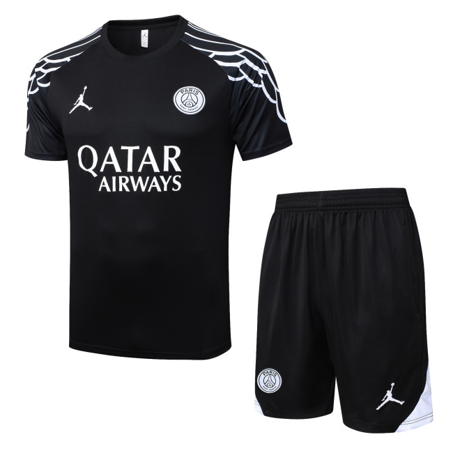25-26 PSG Black Training Short Suit