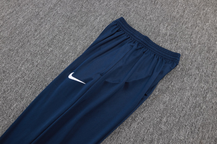 25-26 PSG Royal Blue Half Pull Tracksuit (半拉链)（肩部彩兰）