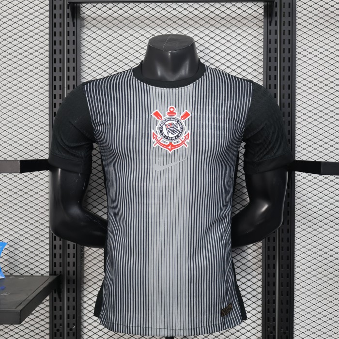 25-26 Corinthians Black Special Edition Player Version Soccer Jersey