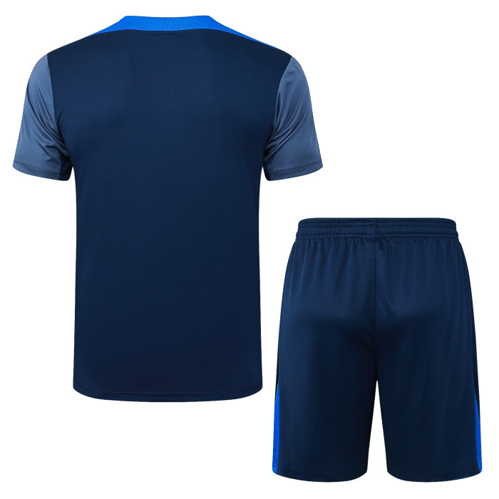 25-26 PSG Royal Blue Training Short Suit（肩部彩兰）