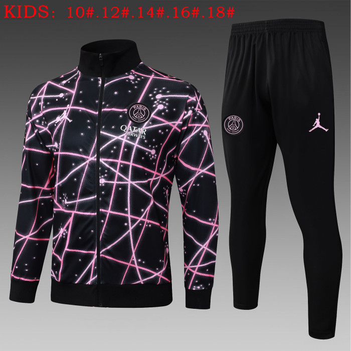 25-26 PSG Kids Black Starry Sky Jacket Tracksuit