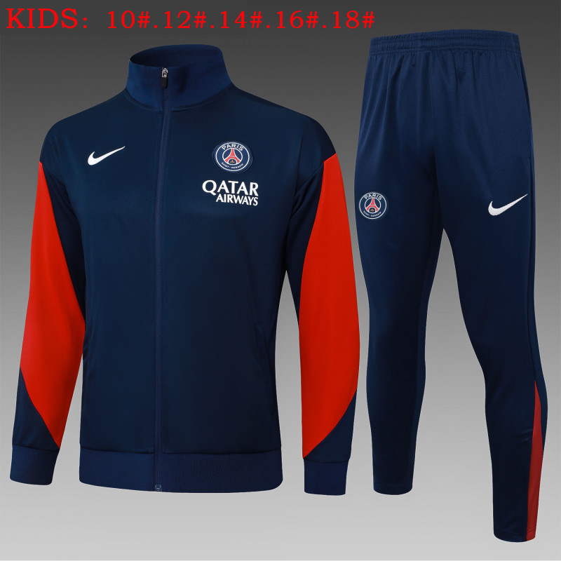 25-26 PSG Kids Royal Blue Jacket Tracksuit