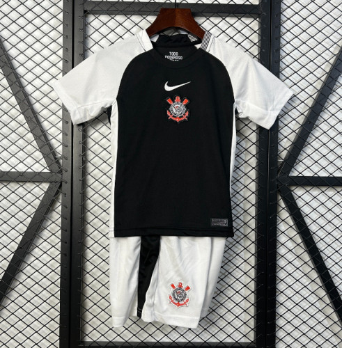 25-26 Corinthians Away Kids Soccer Jersey