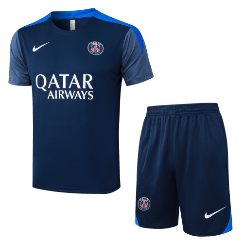 25-26 PSG Royal Blue Training Short Suit（肩部彩兰）